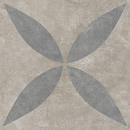 GeoCeramica® 60x60x4 cm Amb. Greige Flower