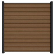 Newtechwood co-extrusie composiet scherm triple, 180x180 cm, teak.