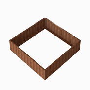 Bloembak Module+ 240x240x42 cm Corten