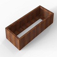 Bloembak Module+ 60x150x28 cm Corten