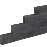 Garden Wall Black 15x15x60