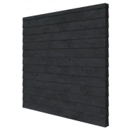 Douglas wandpakket t.b.v. dubbelzijdige wand Comfort/DHZ 246.5x224 cm, zwart geïmpregneerd