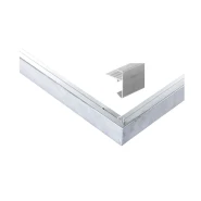 Aluminium daktrimset recht t.b.v. plat dak, maximale dakmaat 1250x600 cm