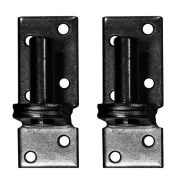 Duim zwart 16 mm t.b.v. poort, per 2 stuks