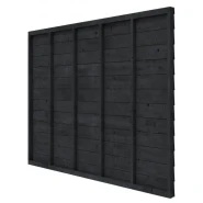 Douglas wandpakket t.b.v. enkelzijdige wand Comfort/DHZ 278.5x224 cm, zwart geïmpregneerd