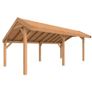 Douglasvision kapschuur Comfort 600x250 cm, onbehandeld