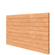 Douglas wandpakket t.b.v. dubbelzijdige wand kapschuur Comfort 278.5x162 cm, kleurloos geïmpregneerd