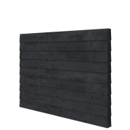 Douglas wandpakket t.b.v. dubbelzijdige wand kapschuur Comfort 229x162 cm, zwart geïmpregneerd