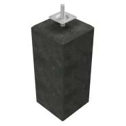 Betonpoer XL 22x22x40 cm, antraciet, schroefdraad M20