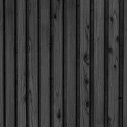 Woodvision Triple profiel vuren enkelzijdige wand E. 371x224 cm zwart geïmpregneerd