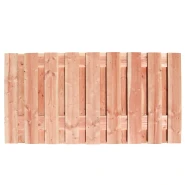 Redvision geschaafd plankenscherm 19-planks 16 mm, 180x90 cm, verticaal recht.