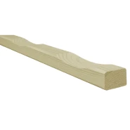 Vuren ventilatielat t.b.v. wandbekleding, 2,1x4,5x250 cm, groen geïmpregneerd.