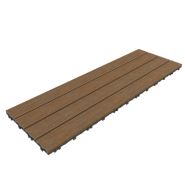 NewTechWood HKC kliktegel, 30 x 90 cm, Teak