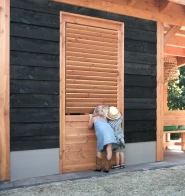 Shutterscherm douglas, 89x224 cm, onbehandeld