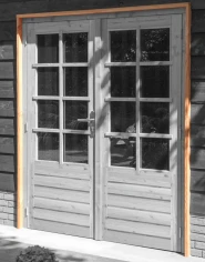 Douglas stelkozijn universeel t.b.v. enkele of dubbele deur, kleurloos geïmpregneerd