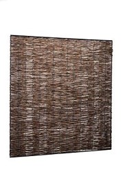 Wilgentenenscherm fijn, met ijzeren frame, 90x180 cm