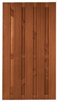 Bangkirai plankenscherm Deluxe 180x90 cm