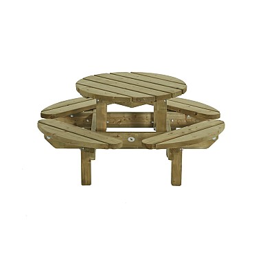Kinderpicknicktafel rond, 130cm