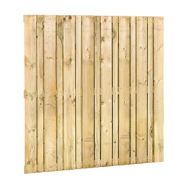 Geschaafd plankenscherm vuren Linia, 180 x 180 cm.