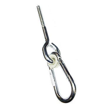 Schommelhaak met schroefdraad 220 mm verzinkt