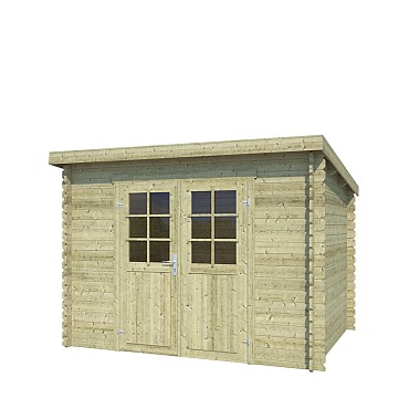 Blokhut Nadia 275x175 Olijfgroen Geïmpregneerd