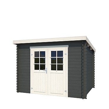 Blokhut Nadia 275x175 Carbon Grey-Wit