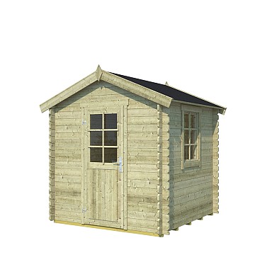 Blokhut Wels 230x230 Olijfgroen Geïmpregneerd