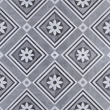 GeoCeramica® 60x60x4 cm Concreet Flower dec