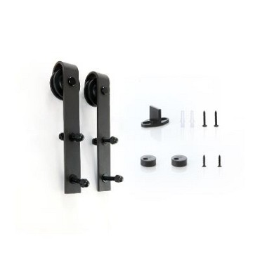 Aanvullend Deurpakket Zwart Gepoedercoat Recht Model