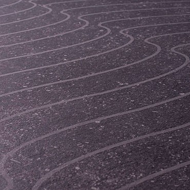 Keramische tegel TD Decor ø60 cm x 2 cm - Model C - Wave