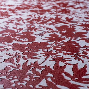 Keramische tegel TD Decor ø60 cm x 2 cm - Model B - Doily Rosso
