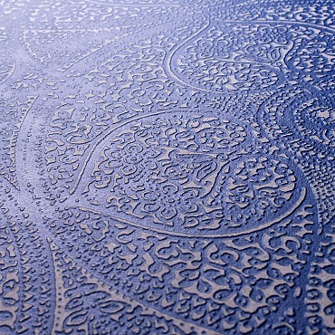 Keramische tegel TD Decor ø60 cm x 2 cm - Model C - Doily Blu Notte