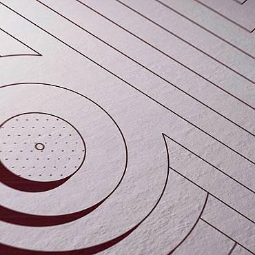 Keramische tegel TD Decor ø61 cm x 2 cm - Model C - Dionysos