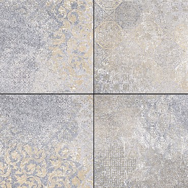 Cerasun Catania Decor Blue 60x60x4 cm