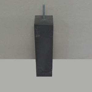 Betonpoer 12x12x58 cm antra, zonder facet, cpl.