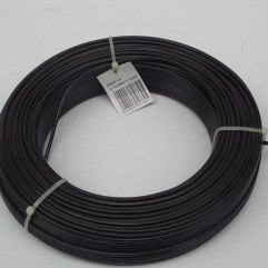 Spandraad zwart 2.5/3.8 mm/rol 100 mtr.