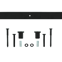 Verlengrail 90 cm tbv schuifdeur-zwart