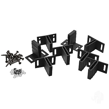 Elephant T beslagset antraciet gecoat aluminium