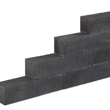 Garden Wall Black 15x15x60