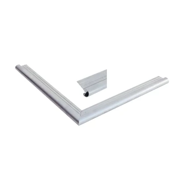 Aluminium daktrimset met ronde kraal t.b.v. plat dak, maximale dakmaat 505x350 cm