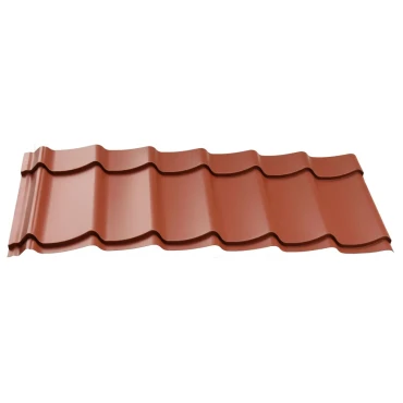 Dakpanplaten t.b.v. Douglasvision kapschuur Comfort 600x320 cm, (23 m²), terracotta