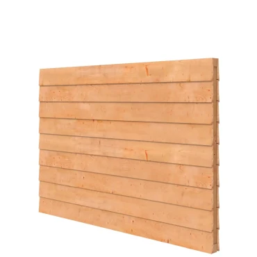 Douglas wandpakket t.b.v. dubbelzijdige wand kapschuur Comfort 229x162 cm, onbehandeld