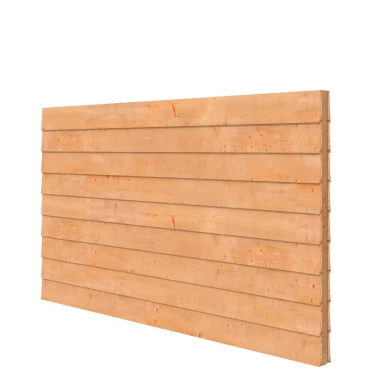 Douglas wandpakket t.b.v. dubbelzijdige wand kapschuur Comfort 278.5x162 cm, onbehandeld