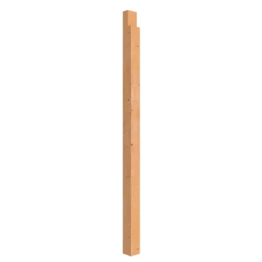 Extra staander buitenverblijf Comfort, 12x12 cm geschaafd, kleurloos geïmpregneerd