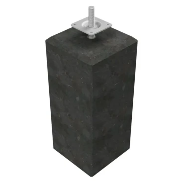 Betonpoer XL 22x22x40 cm, antraciet, schroefdraad M20