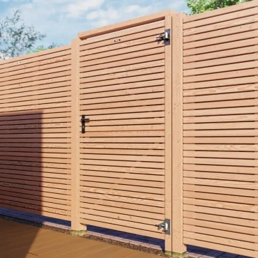 Tuindeur Elan 100 Excellent douglas op verstelbaar stalen frame, 100x180 cm, onbehandeld