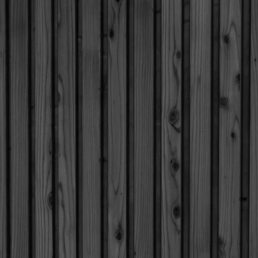 Woodvision Triple profiel vuren enkelzijdige wand B. 228.5x224 cm zwart geïmpregneerd