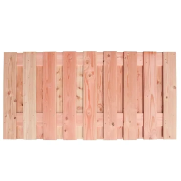 Douglas geschaafd plankenscherm 19-planks 16 mm, 180 x 90 cm, onbehandeld.