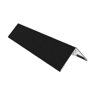 Newtechwood aluminium co-extrusie hoekprofiel t.b.v. castellation pro, 6x6x300 cm, ebony zwart.