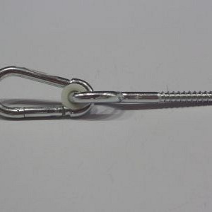 Schommelhaak met schroefdraad 220 mm verzinkt